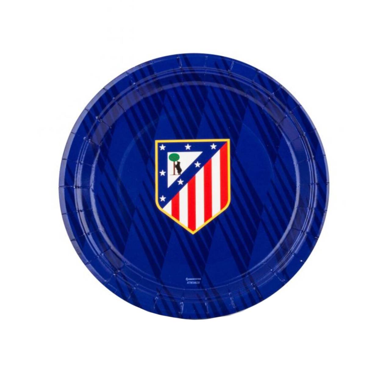 Small plate crest blue background stripes 18 cm 8 pieces image number null